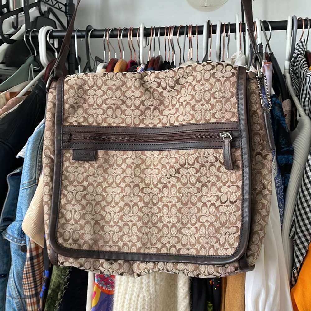 Coach Signature Jacquard Map Bag F70699 - Picture 11 of 12